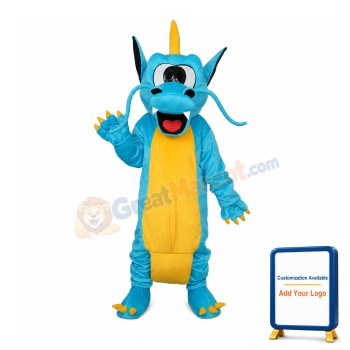 Serrated Teeth Dragon Mascot Adult Costume