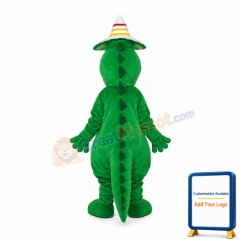 Crocodile with Hat Mascot Adult Costume