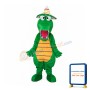 Crocodile with Hat Mascot Adult Costume