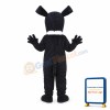 Black Dog Mascot Costume Cartoon