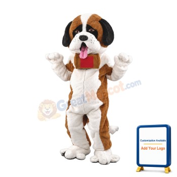 St. Bernard Dog Costume Mascot