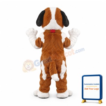 St. Bernard Dog Costume Mascot