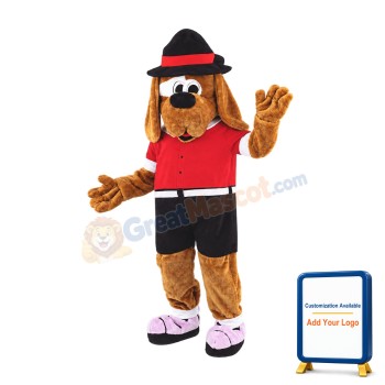 Coffee Dog Mascot Costume