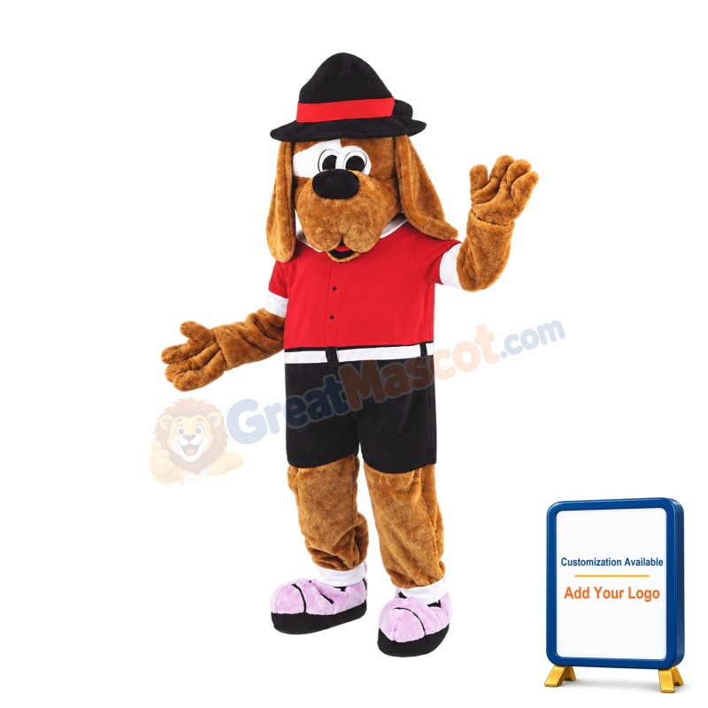 Coffee Dog Mascot Costume