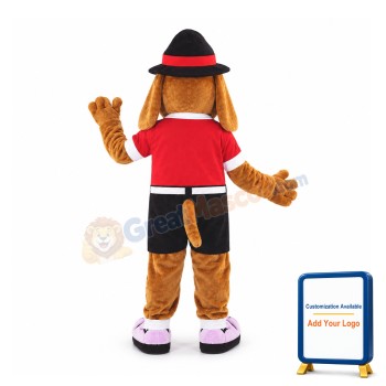 Coffee Dog Mascot Costume