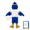 Blue Falcon Mascot Costume Character Eagle Bird