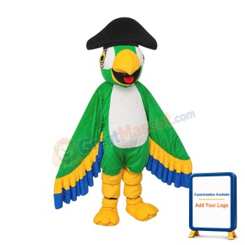 Green Eagle Mascot Costume Cartoon Costume