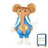 Coffee Elephant Mascot Costume Cartoon Costume