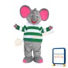 Gray & Pink Elephant Mascot Costume Cartoon Costume