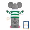 Gray & Pink Elephant Mascot Costume Cartoon Costume
