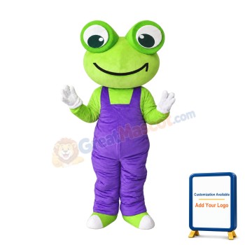 Cartoon Frog Mascot Costume