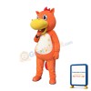 Orange Hippo Mascot Costume