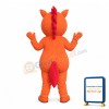 Orange Hippo Mascot Costume
