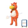 Orange Hippo Mascot Costume