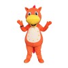 Orange Hippo Mascot Costume