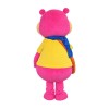 Pink Hippo Mascot Costume