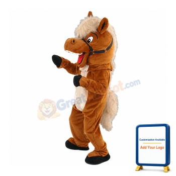 Stable Horse Mascot Costume - Plush