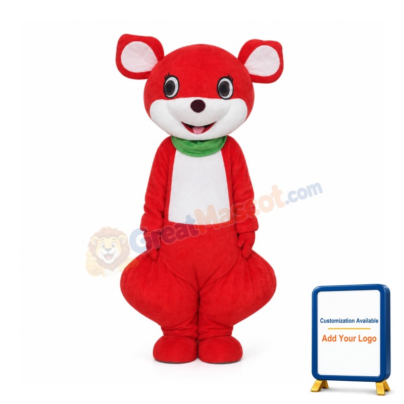 Red Kangaroo Mascot Costume Free Shipping