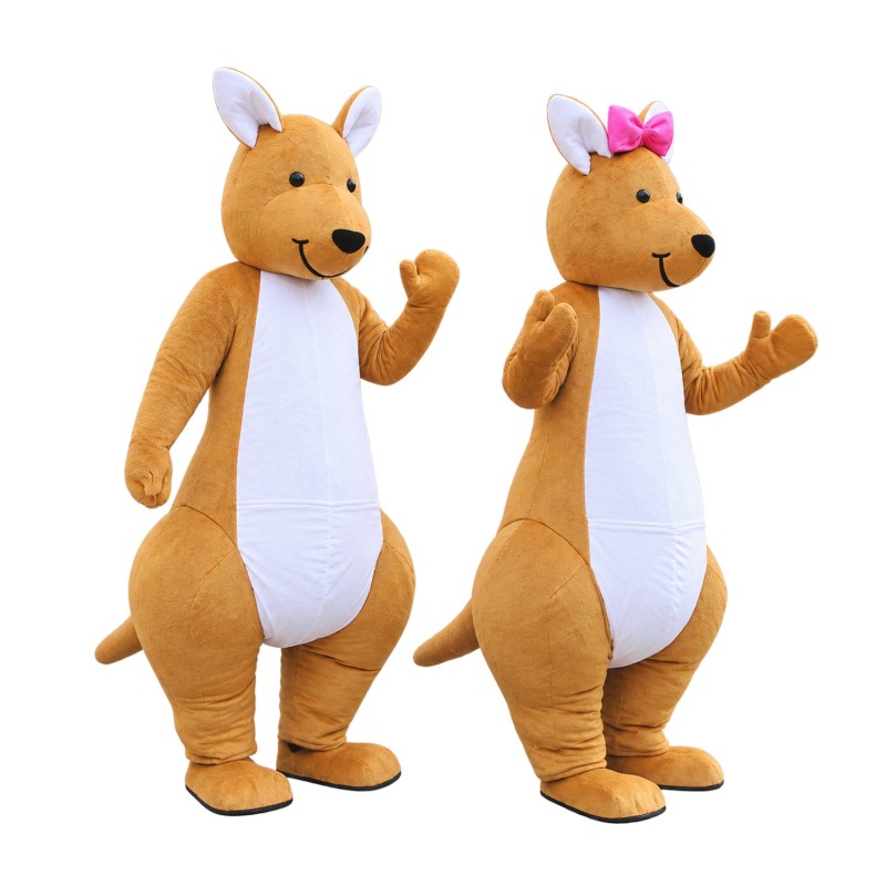 Red & Pink Kangaroo Mascot Costume Free Shipping