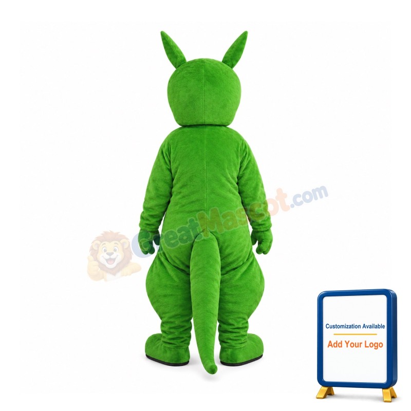 Green Kangaroo Mascot Costume