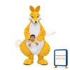 Yellow Big Kangaroo Mascot Costume Free Shipping