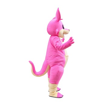 Pink Cartoon Kangaroo Mascot Costume Free Shipping