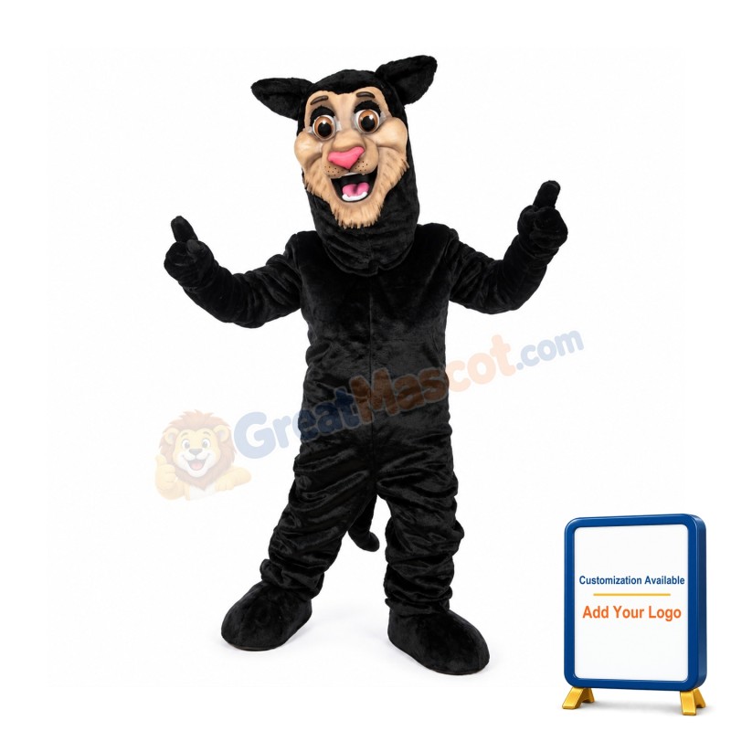 Happy Panther Mascot Costume