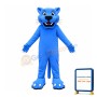 Blue Panther Mascot Costume Leopard
