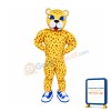 Yellow Panther Mascot Costume Leopard Free Shipping