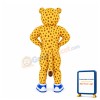 Yellow Panther Mascot Costume Leopard