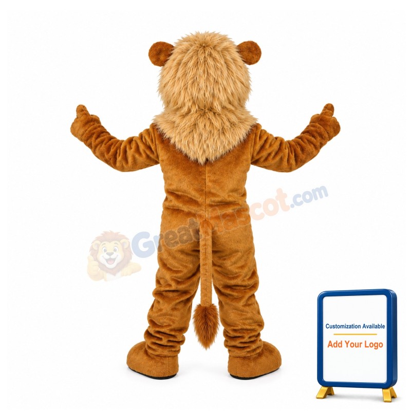 Happy Lion Mascot Costume