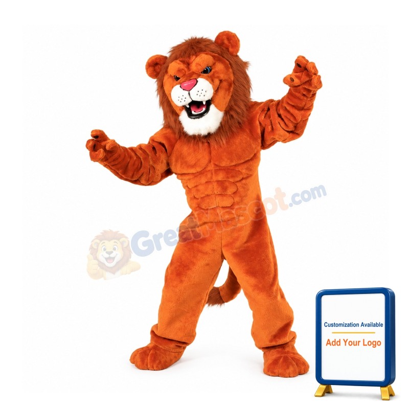 Lion Power Cat Mascot Costume
