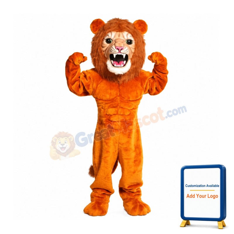 Super Power Cat Lion Mascot Costume