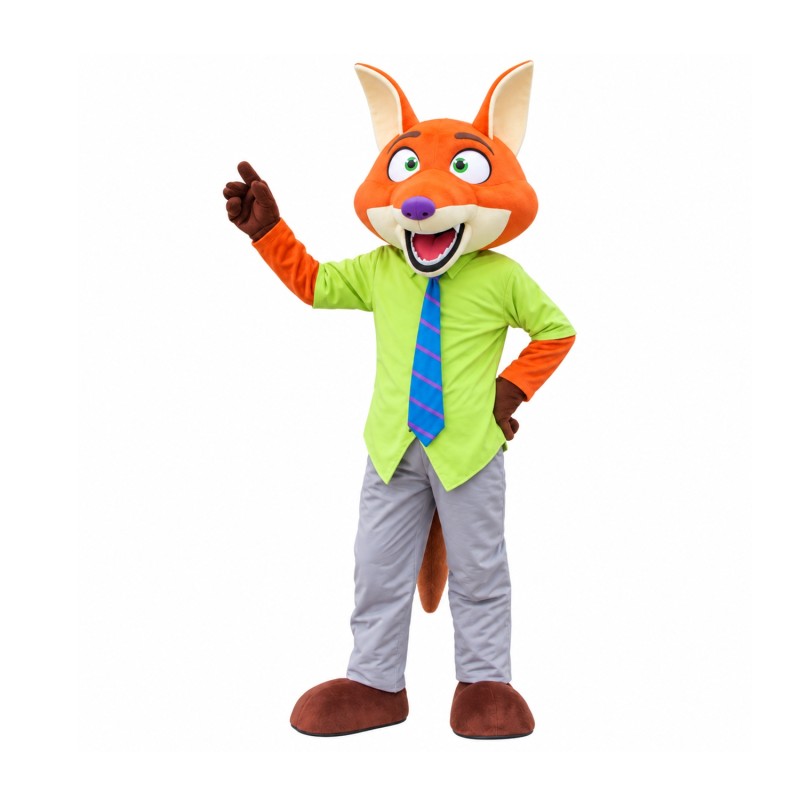 Nick Fox Mascot Costume Zoo Role Playing