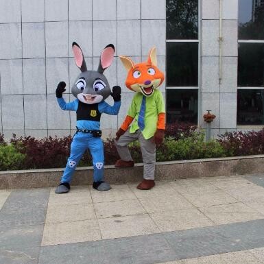 Nick Fox Mascot Costume Zoo Role Playing