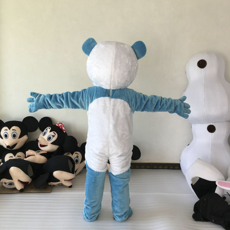 Blue Panda Mascot Costume Christmas
