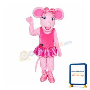 Angelina Ballerina Pig mascot costumes Free Shipping