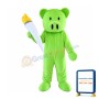 Green Pig Mascot Costume Adult Costume
