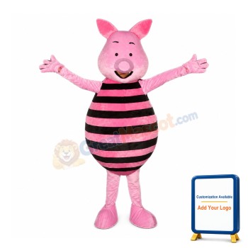 Pink Pig Mascot costume