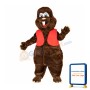 Cute Beaver Mascot Costume