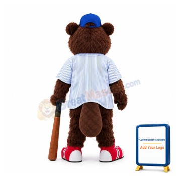 Buzzy Beaver Mascot Costume