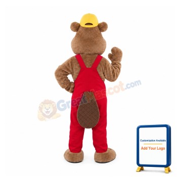 Model Beaver Mascot Walking Act Promotion Costume