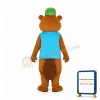 Brown Beaver W Big Tail Mascot Costume