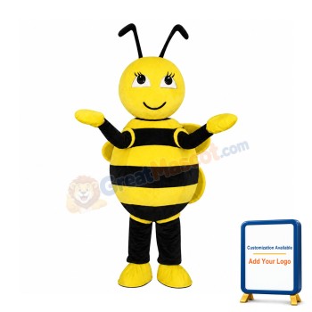 Lovely Yellow Bee Mascot Costume