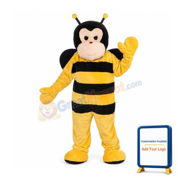 Men's Bumble Bee Plush Mascot Costume