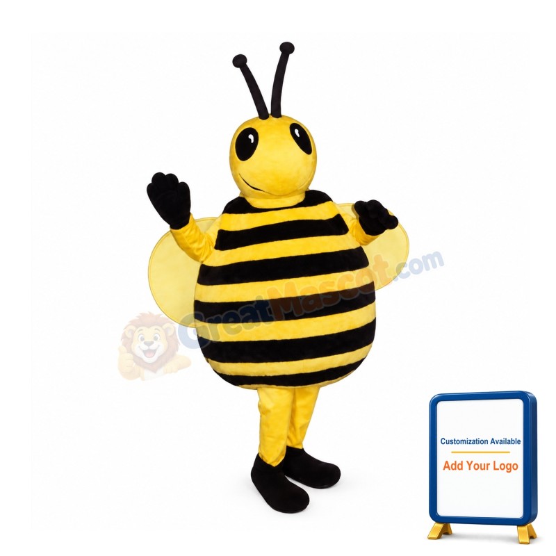 Fat Bee Mascot Costume