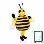 Fat Bee Mascot Costume