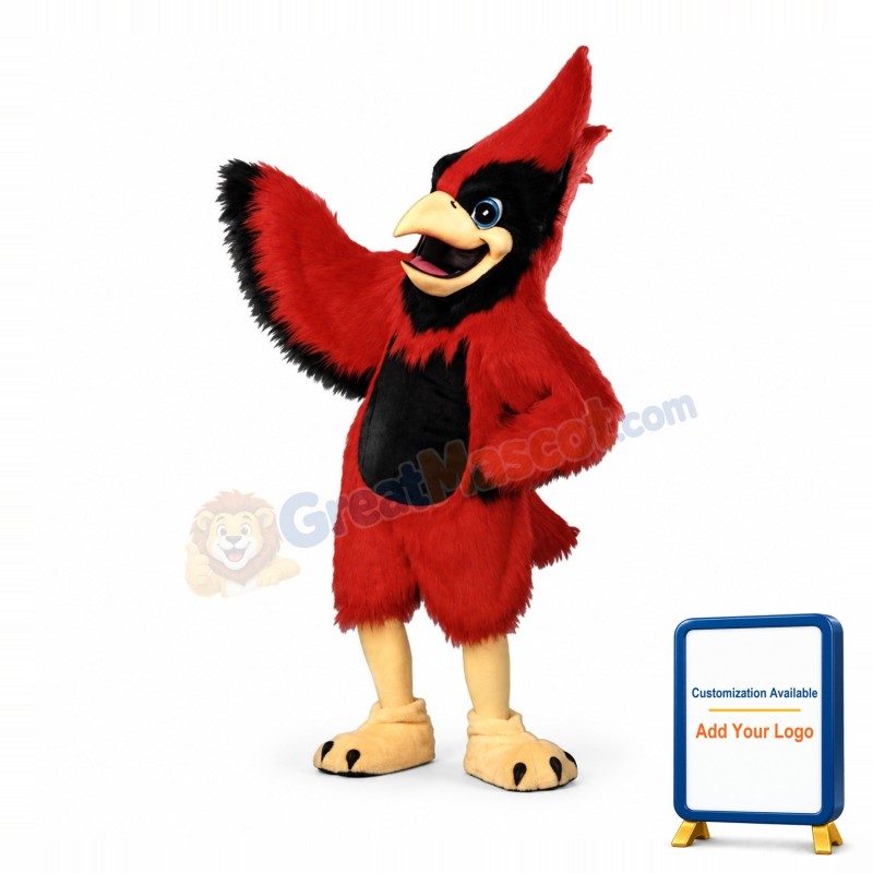 Big Red Cardinal Mascot Costume