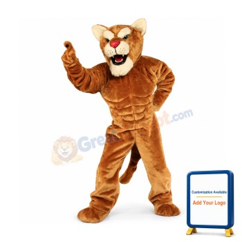 Cougar Power Cat Mascot Costume