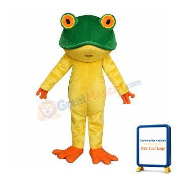 Frog New Professional Green Frog Adult Mascot Costume